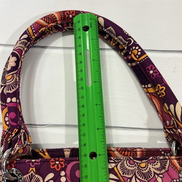 Vera Bradley medium size floral shoulder bag EUC vivid colors, sizes in picture - Picture 6 of 12